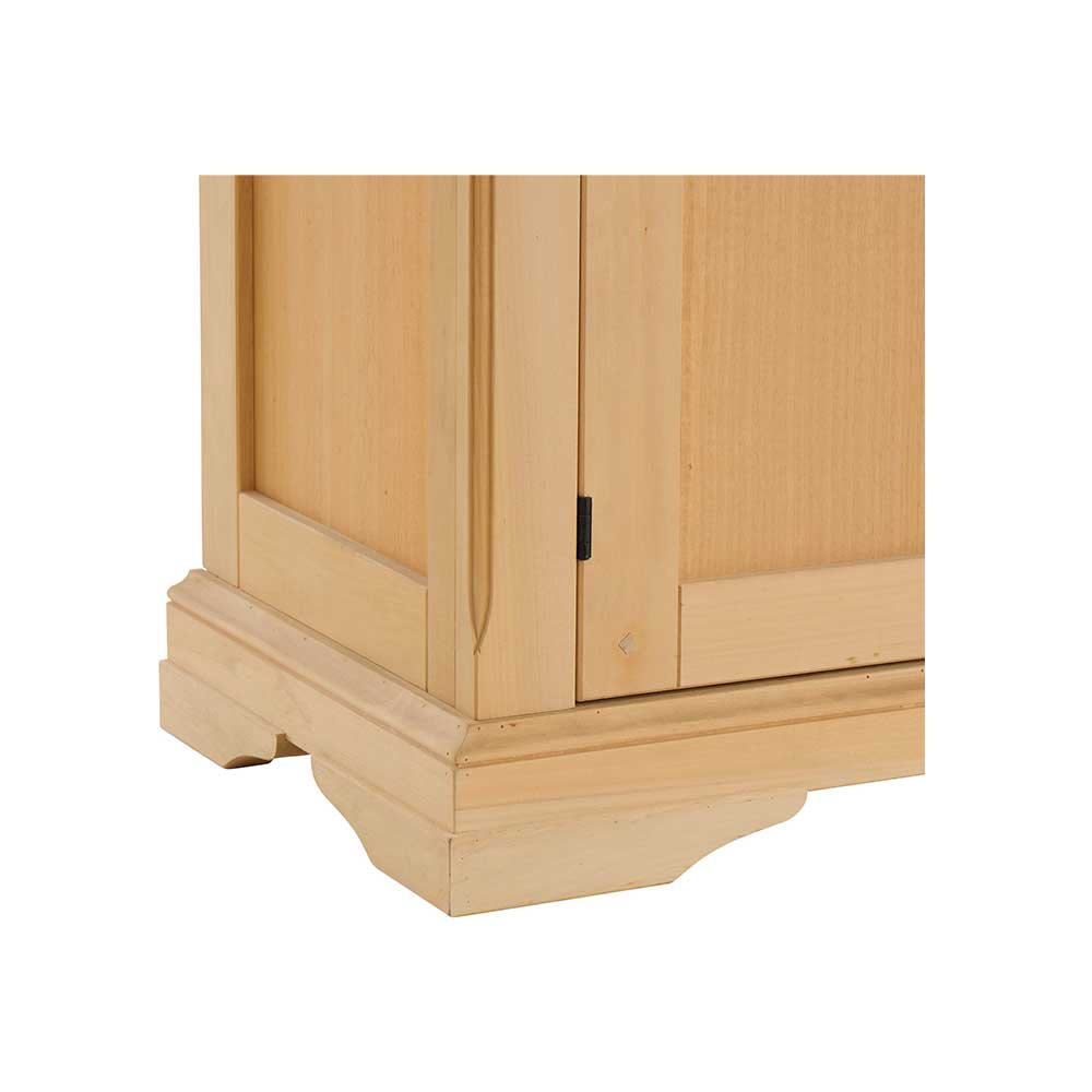 Vitrina lemn masiv 2 usi cu sticla , 3 sertare cu dimensiunea 151 x 42 x 194 cm - ZN 915G - imagine 6