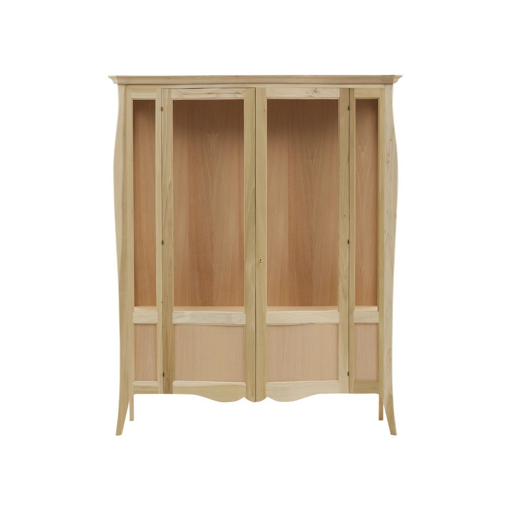 Vitrina lemn masiv 2 usi cu sticla si tablie cu dimensiunea 170 x 50 x 215 cm - ZN 710G