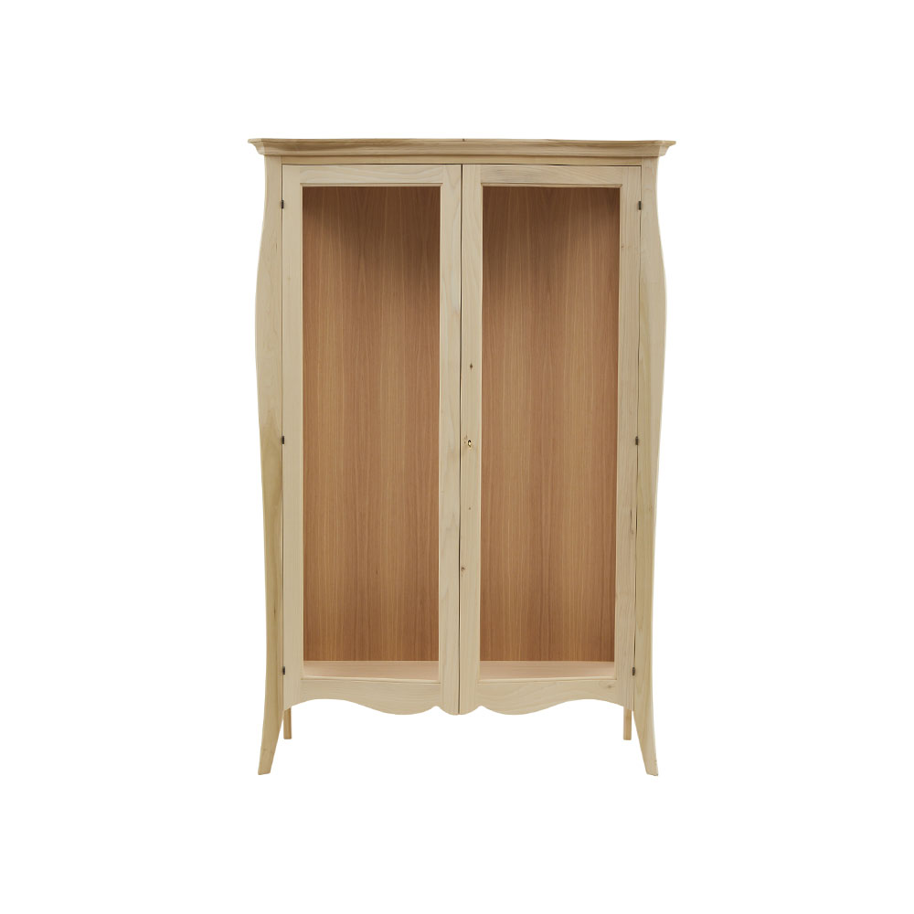 Vitrina lemn masiv 2 usi cu sticla - dimensiunea 130 x 50 x 200 cm - ZN 715G
