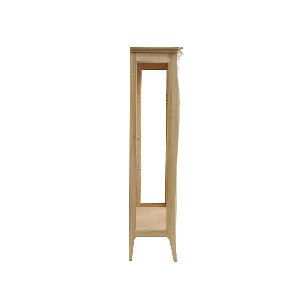 Vitrina lemn masiv 2 usi cu sticla - dimensiunea 130 x 50 x 200 cm - ZN 715G - imagine 4